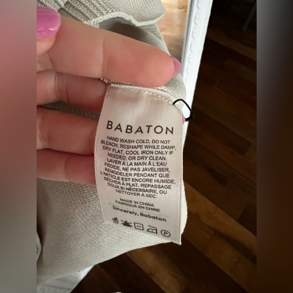 Babaton sculpt knit haulter dress size Large - Picture 9 of 12